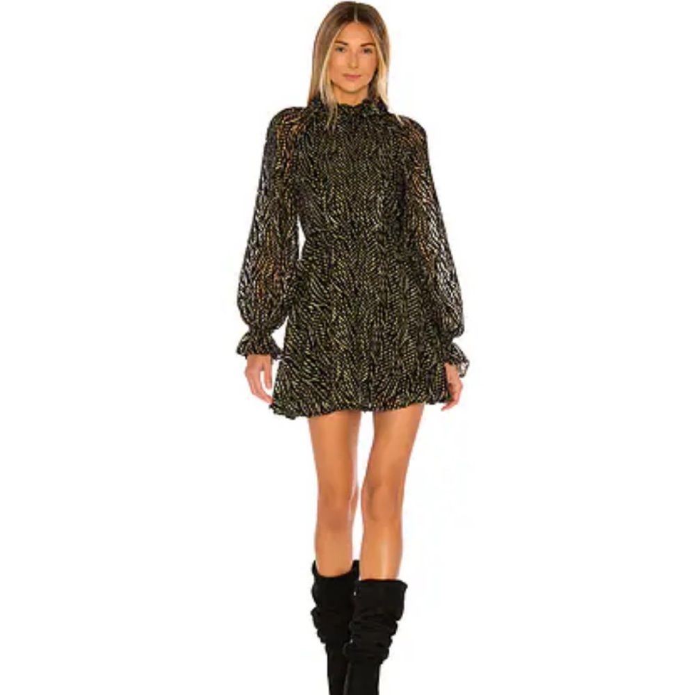 House of Harlow 1960 x Revolve Niles Zebra Mini Dress